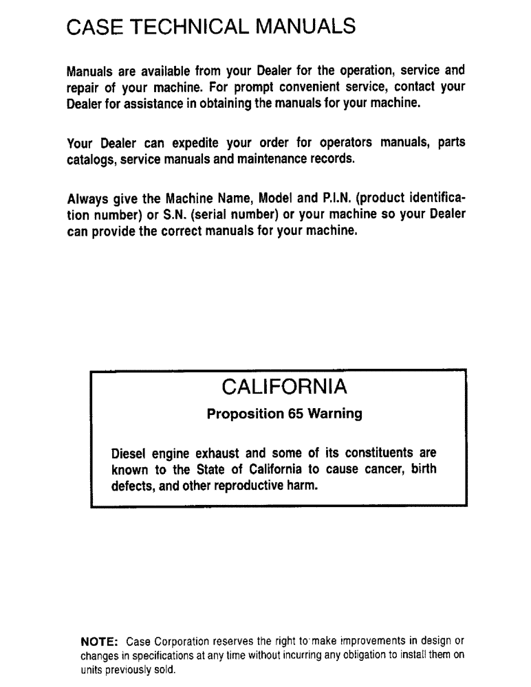 Схема запчастей Case IH 2400 - (F10) - CASE TECHNICAL MANUALS 