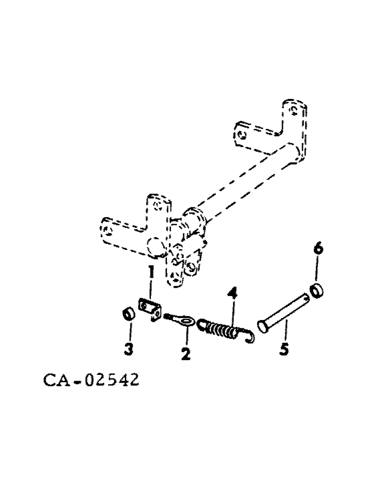 Схема запчастей Case IH 185 - (10-03) - HYDRAULICS, LIFT RETURN ASSIST SPRING, FOR HYDRAULIC LIFT OR THREE POINT HITCH ATTACHMENTS (07) - HYDRAULICS