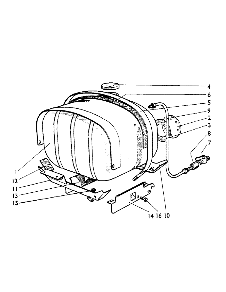 Схема запчастей Case IH 780 - (021) - FUEL TANK AND FITTINGS (01) - ENGINE