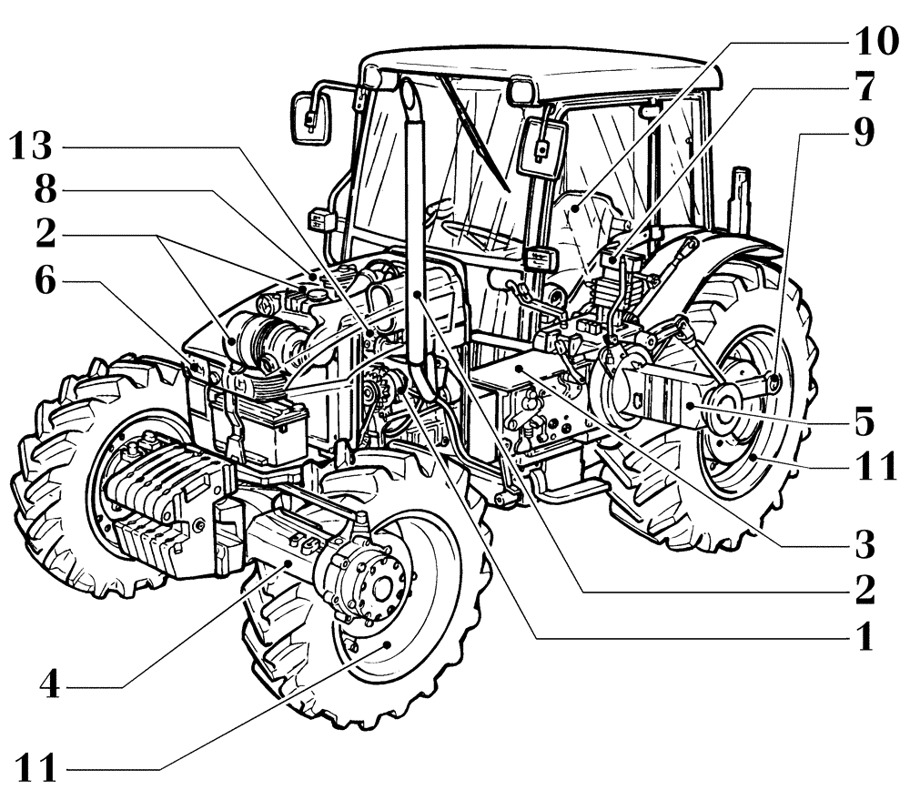 Схема запчастей Case IH FARMALL 85C - (MAIN) - MAIN SECTIONS (00) - GENERAL