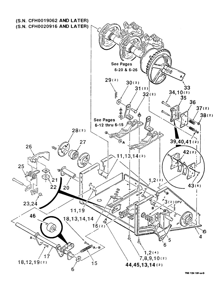 Схема запчастей Case IH 8530 - (6-16) - KNOTTER CONTROL ASSEMBLY (HFI) (S.N. CFH0019062 AND LATER), (S.N. CFH0020916 AND LATER) (14) - BALE CHAMBER