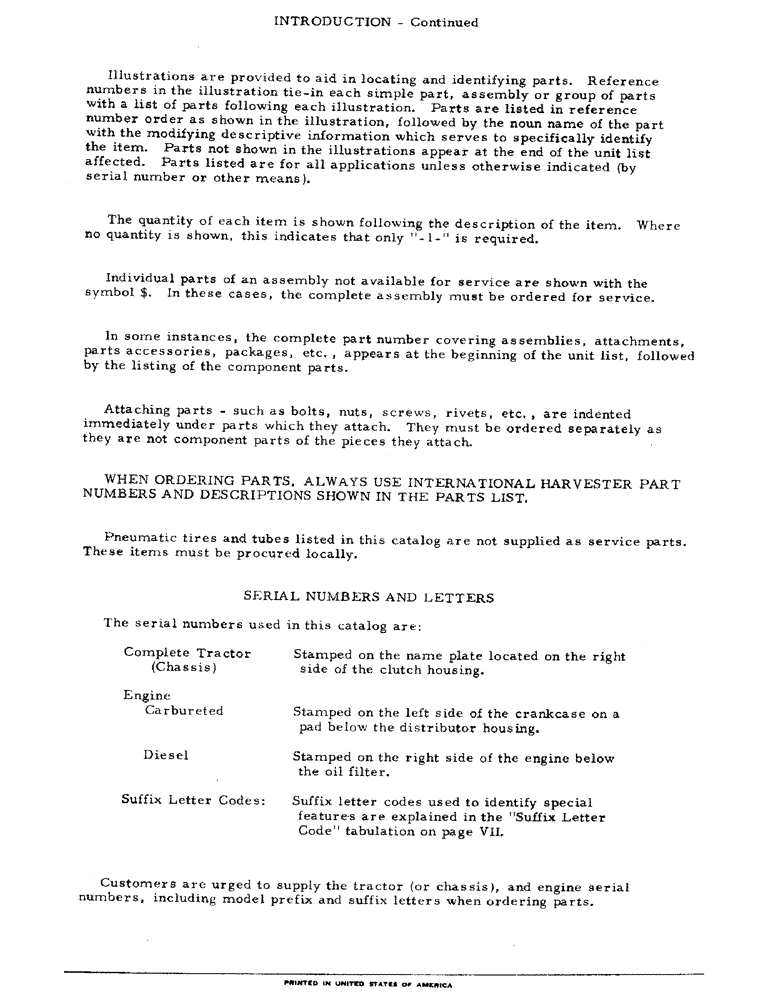 Схема запчастей Case IH 2826 - (00-05) - INTRODUCTION - SERIAL NUMBER LOCATIONS (00) - GENERAL