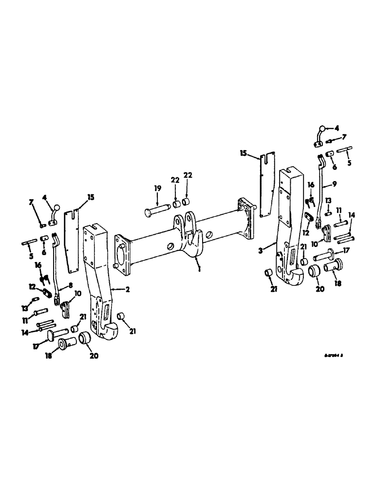Схема запчастей Case IH 2856 - (K-12) - DRAWBARS AND HITCHES, THREE POINT HITCH QUICK COUPLER, CATEGORY III CONVERTIBLE TO CATEGORY II HITCH Drawbars & Hitches