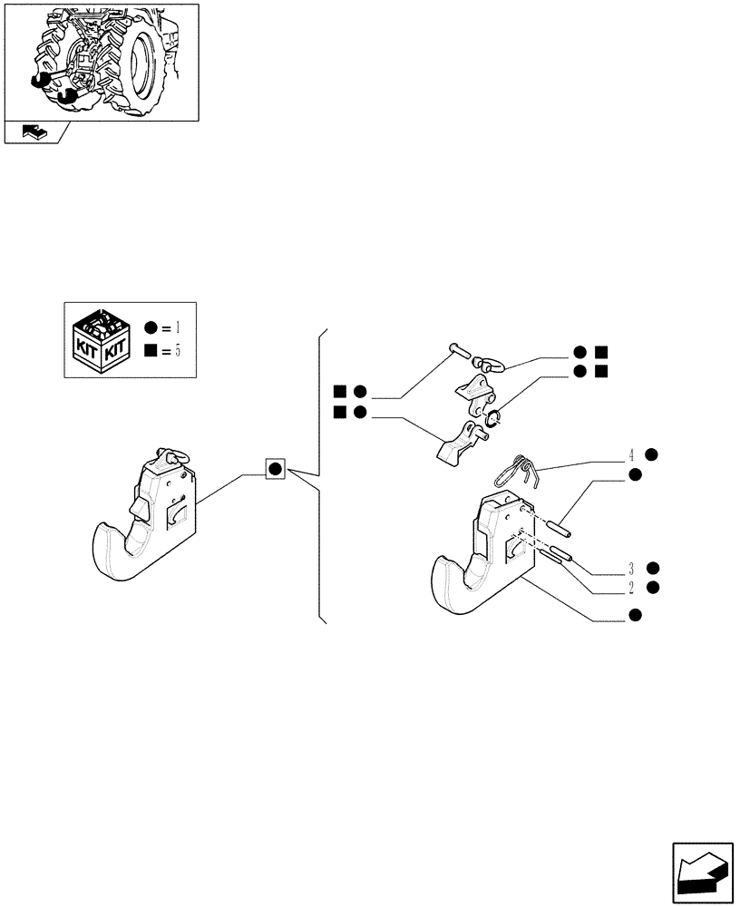 Схема запчастей Case IH FARMALL 85U - (1.89.6/02D[01A]) - THREE POINT HITCH WITH QUICK ATTACH ENDS FOR MDC - "ARIES" QUICK ATTACH END - BREAKDOWN - D6907 (09) - IMPLEMENT LIFT