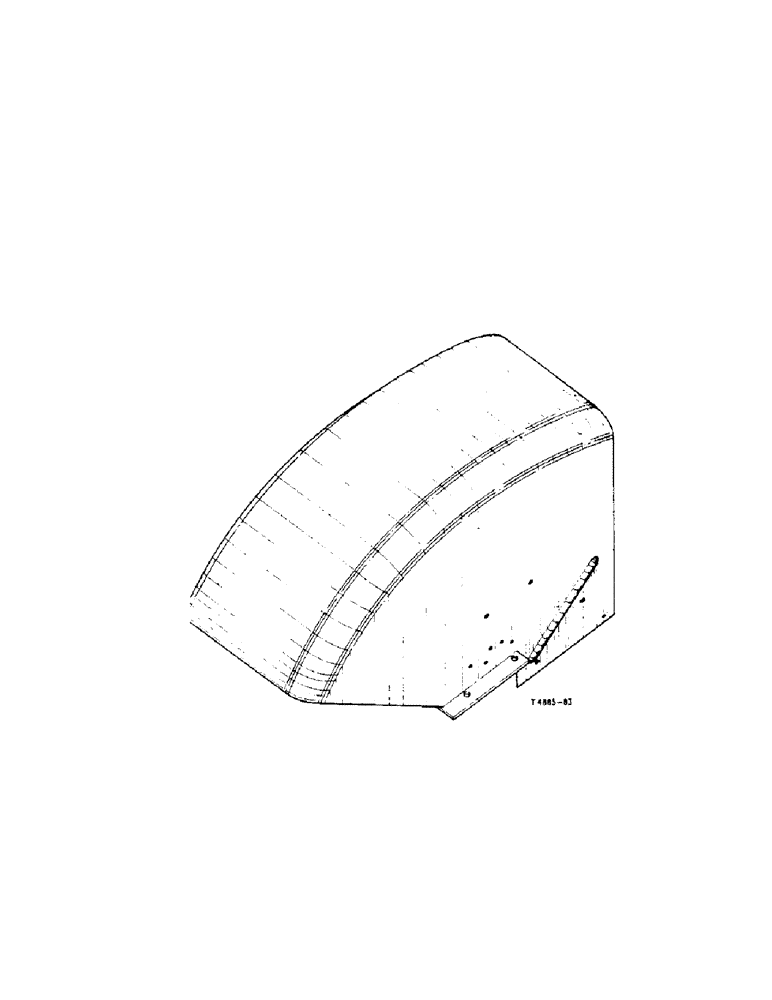 Схема запчастей Case IH 434 - (6-104) - INDUSTRIAL REAR FENDER ATTACHMENT, 3070966R92, 3071366R92 - ATTACHMENTS (09) - CHASSIS