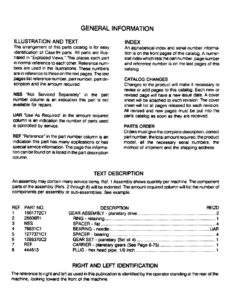 Схема запчастей Case IH 6590TA - (056) - GENERAL INFORMATION 