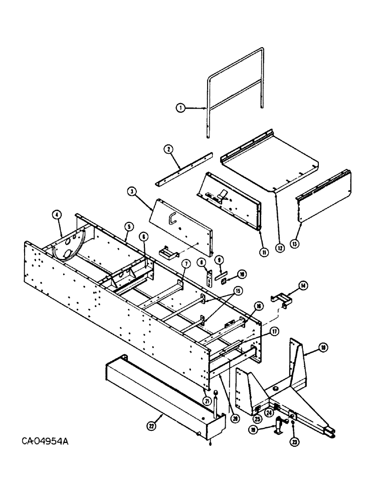 Схема запчастей Case IH 750 - (E-02) - MAIN FRAME 