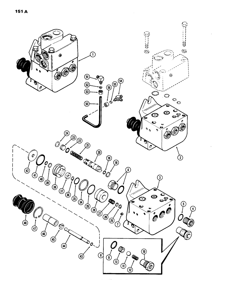 Схема запчастей Case IH 1070 - (151A) - G34991 POWER BRAKE VALVE (07) - BRAKES
