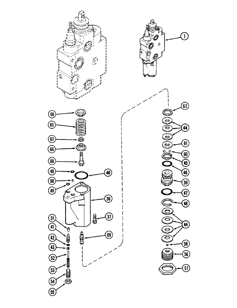 Схема запчастей Case IH 2090 - (8-436) - REMOTE VALVE BODY ASSEMBLY, ADD ON FOR THIRD OR FOURTH CIRCUIT (CONTD) (08) - HYDRAULICS