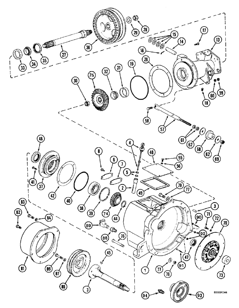 Схема запчастей Case IH 2166 - (6-02) - POWER TAKEOFF DRIVE (03) - POWER TRAIN