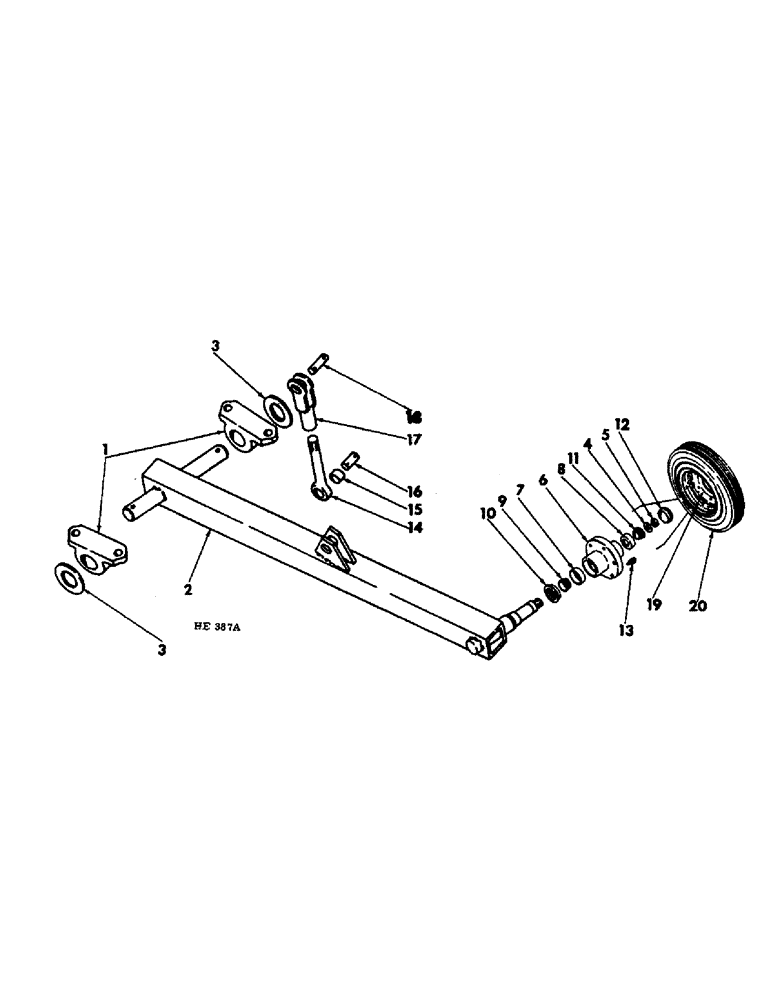 Схема запчастей Case IH 55 - (F-08) - MAIN FRAME WXLE, 22 FOOT MACHINE BUILT PRIOR TO AUGUST, 1973 