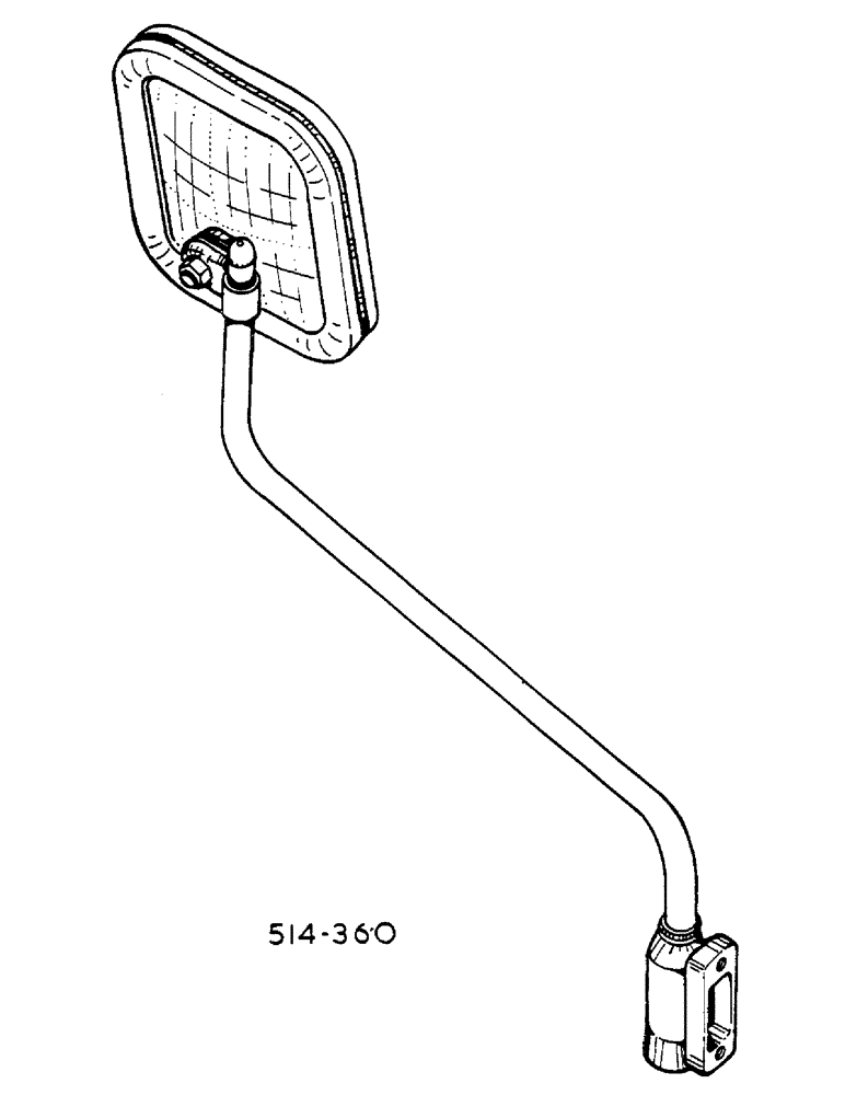 Схема запчастей Case IH 268 - (13-025) - WING MIRROR, TRACTOR W/CAB (05) - SUPERSTRUCTURE