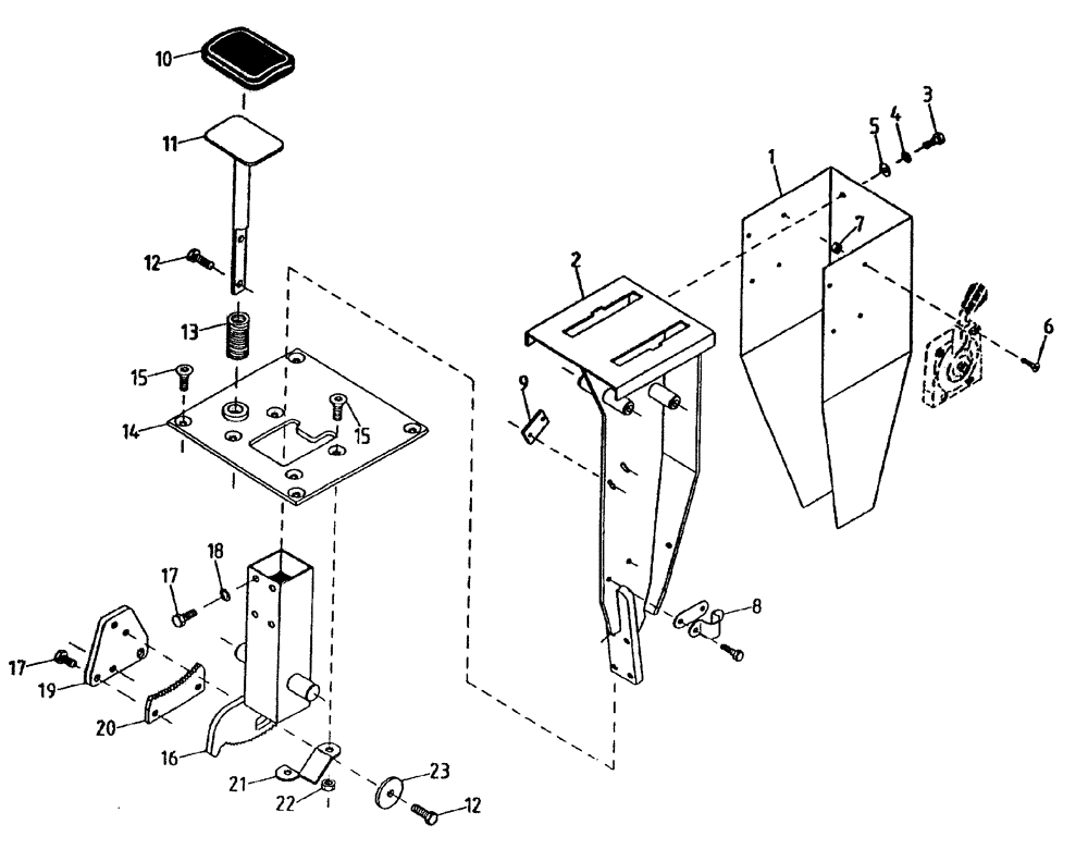Схема запчастей Case IH 7700 - (A05[35A]) - TRACTION CONTROL PEDESTAL Mainframe & Functioning Components
