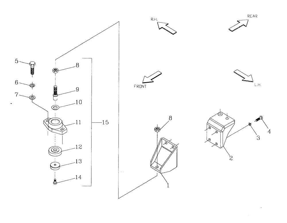 Схема запчастей Case IH 7700 - (C05[05]) - ENGINE MOUNTS {3306} Engine & Engine Attachments