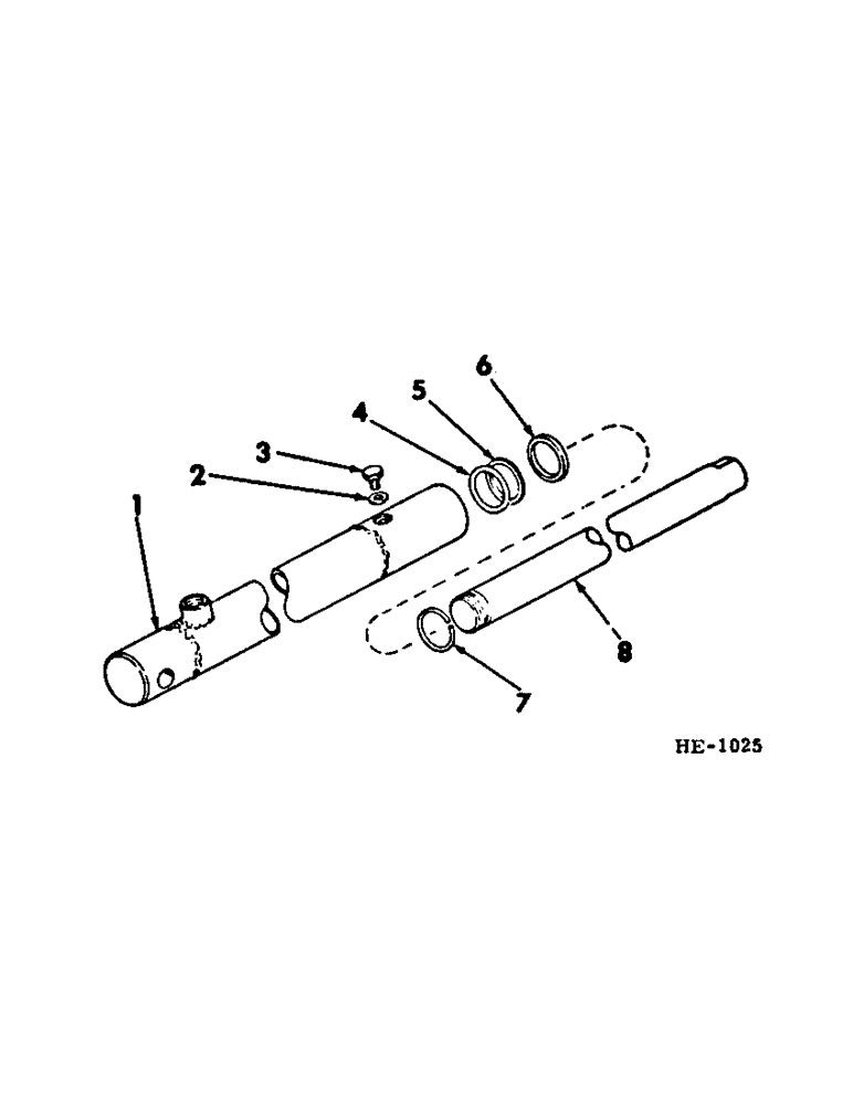 Схема запчастей Case IH 275 - (F-71[A]) - HYDRAULIC SYSTEM, HYDRAULIC REEL LIFT SLAVE CYLINDER (07) - HYDRAULIC SYSTEM
