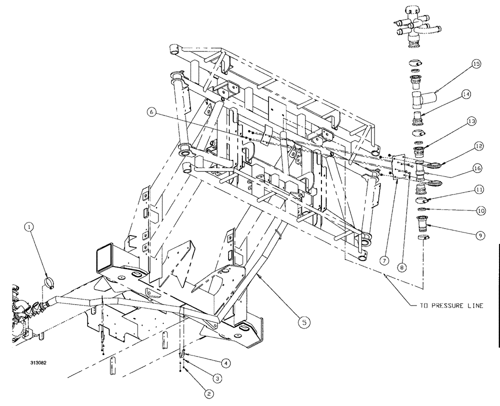 Схема запчастей Case IH SPX4260 - (230) - RAVEN PLUMBING GROUP (78) - SPRAYING