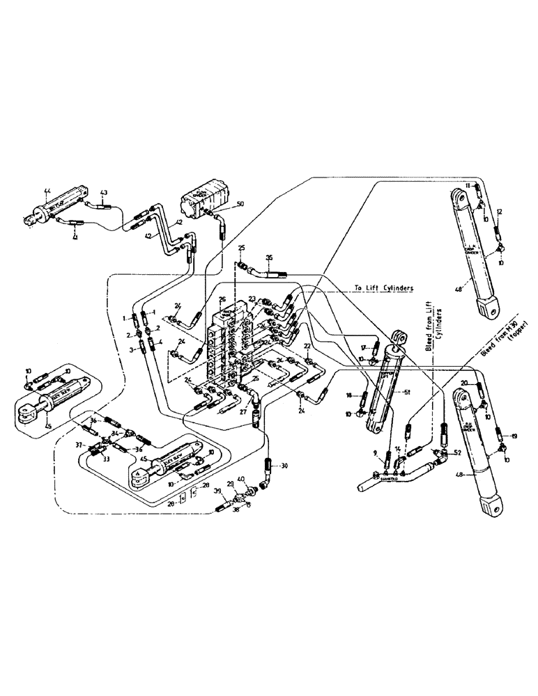 Схема запчастей Case IH 7700 - (B05-56) - HYDRAULICS, CIRCUIT, 7700, RACINE Hydraulic Components & Circuits