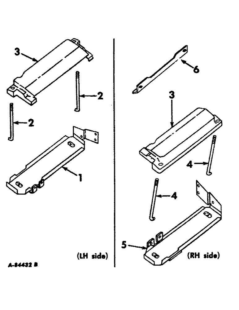 Схема запчастей Case IH 1456 - (08-05) - ELECTRICAL, BATTERY TRAY (06) - ELECTRICAL