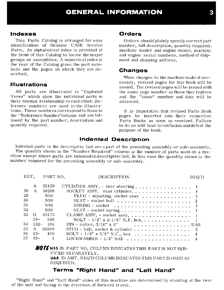 Схема запчастей Case IH 201 - (03) - GENERAL INFORMATION 