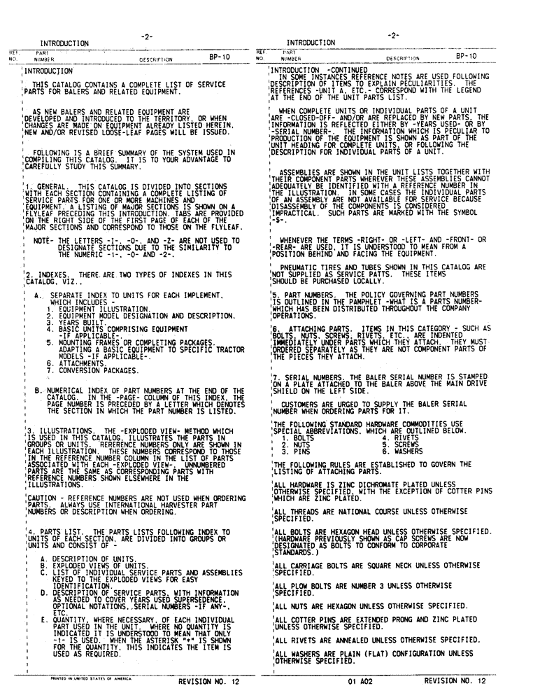 Схема запчастей Case IH 30 - (2) - INTRODUCTION (00) - GENERAL & PICTORIAL INDEX