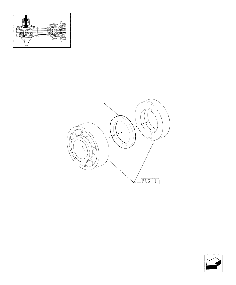 Схема запчастей Case IH MXM140 - (1.40.8/06[02]) - (VAR.518) CLASS 4 4WD FRONT AXLE WITH "TERRALOCK" - BEVEL GEAR PAIR (04) - FRONT AXLE & STEERING