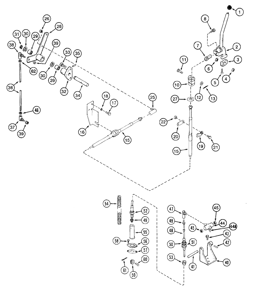 Схема запчастей Case IH 7210 - (6-058) - TRANSMISSION SHIFT CONTROL (06) - POWER TRAIN