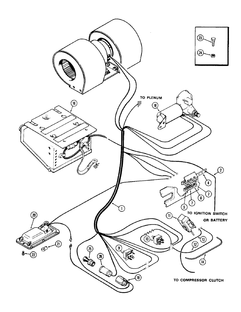 Схема запчастей Case IH 2470 - (306) - CAB, CONTROLS AND WIRING, 1ST USED CAB SERIAL NO. 7813600 (09) - CHASSIS/ATTACHMENTS