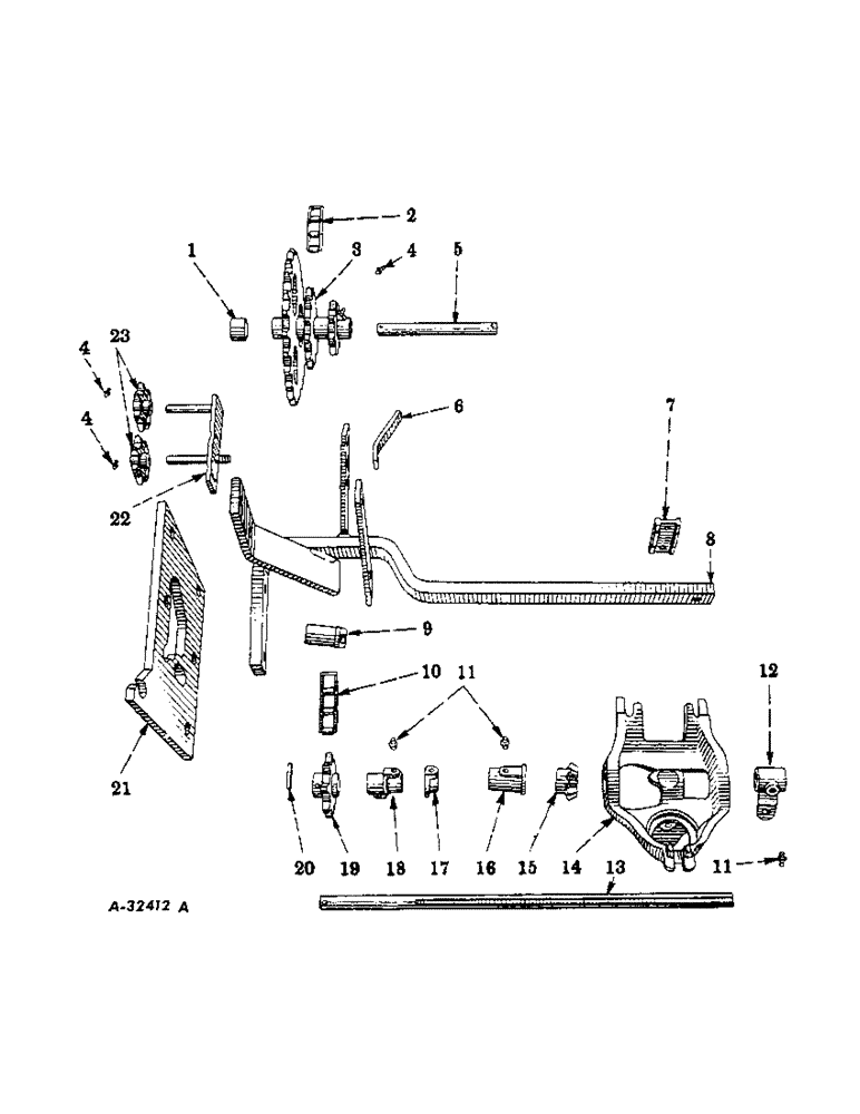 Схема запчастей Case IH 34-251 - (AB-16) - HOPPER ATTACHING BRACKETS 