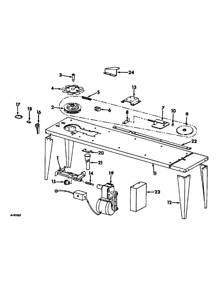 Схема запчастей Case IH 92 - (YA-06) - SEED PLATE TEST STAND 
