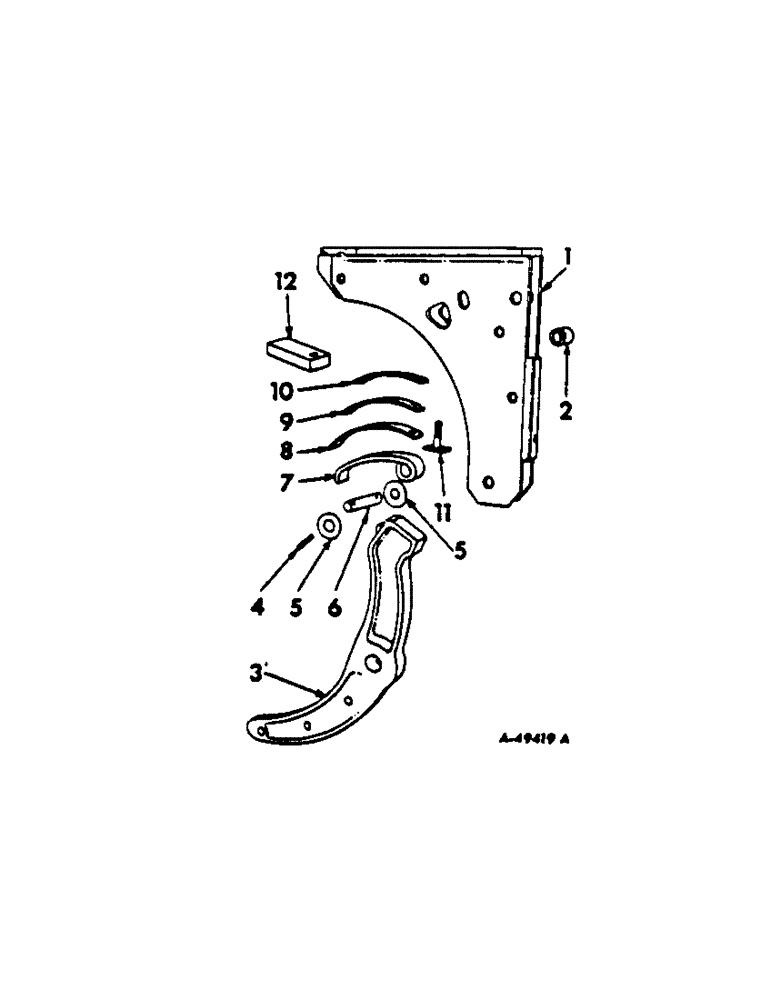 Схема запчастей Case IH 535 - (AH-03) - TRIP BEAM, SPRING, ONE PER FURROW 