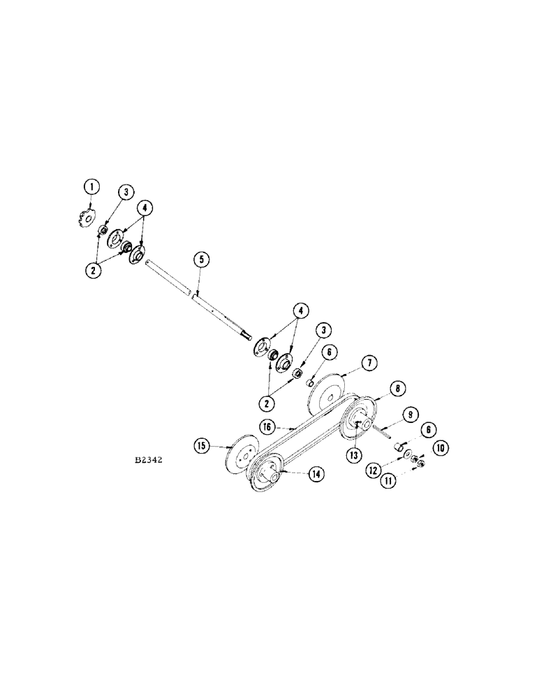 Схема запчастей Case IH 460 - (058[1]) - FAN DRIVE (74) - CLEANING
