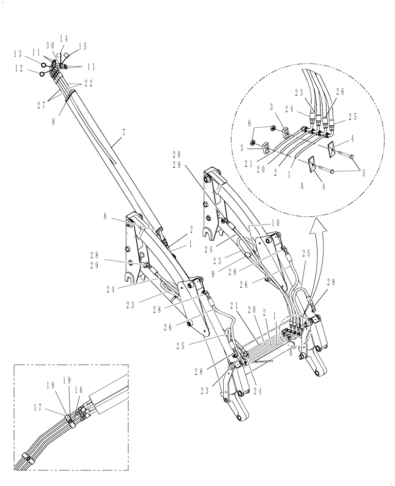 Схема запчастей Case IH LX112 - (003) - HYDRAULICS (00) - COMPLETE MACHINE