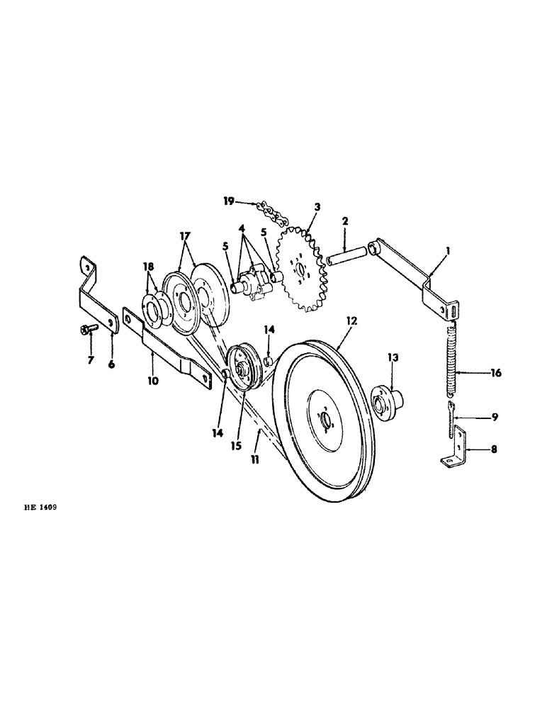 Схема запчастей Case IH 1290 - (26) - PLATFORM REEL DRIVE 