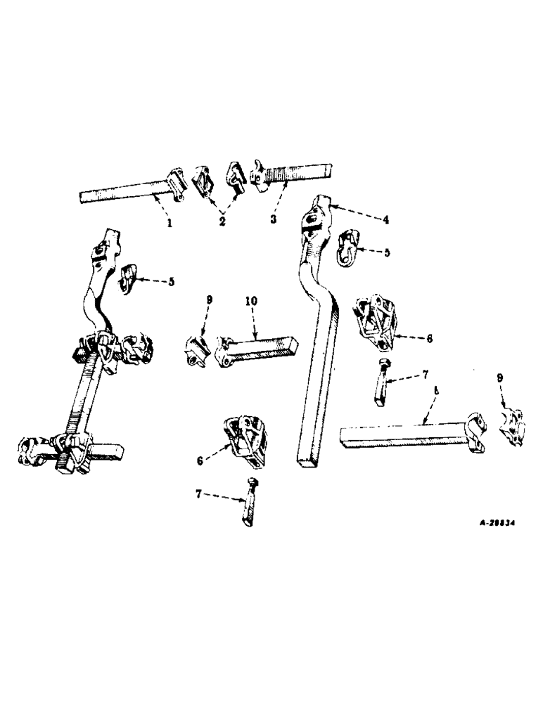 Схема запчастей Case IH A-144 - (L-19) - FRONT SECTION TOOL BAR AND EXTENSIONS, SOUTHEASTERN DISTRICT 