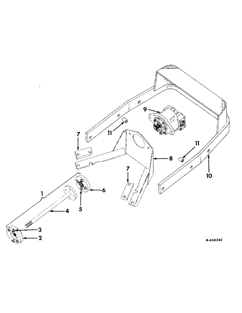 Схема запчастей Case IH 2424 - (142) - HYDRAULIC SYSTEM, FRONT POWER TAKE OFF, INTERNATIONAL 2424 TRACTORS (07) - HYDRAULIC SYSTEM