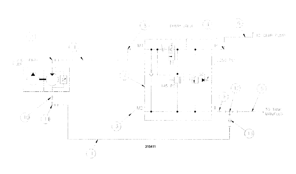 Схема запчастей Case IH SPX3200 - (06-029) - HYD GROUP, PRODUCT PUMP (78) - SPRAYING