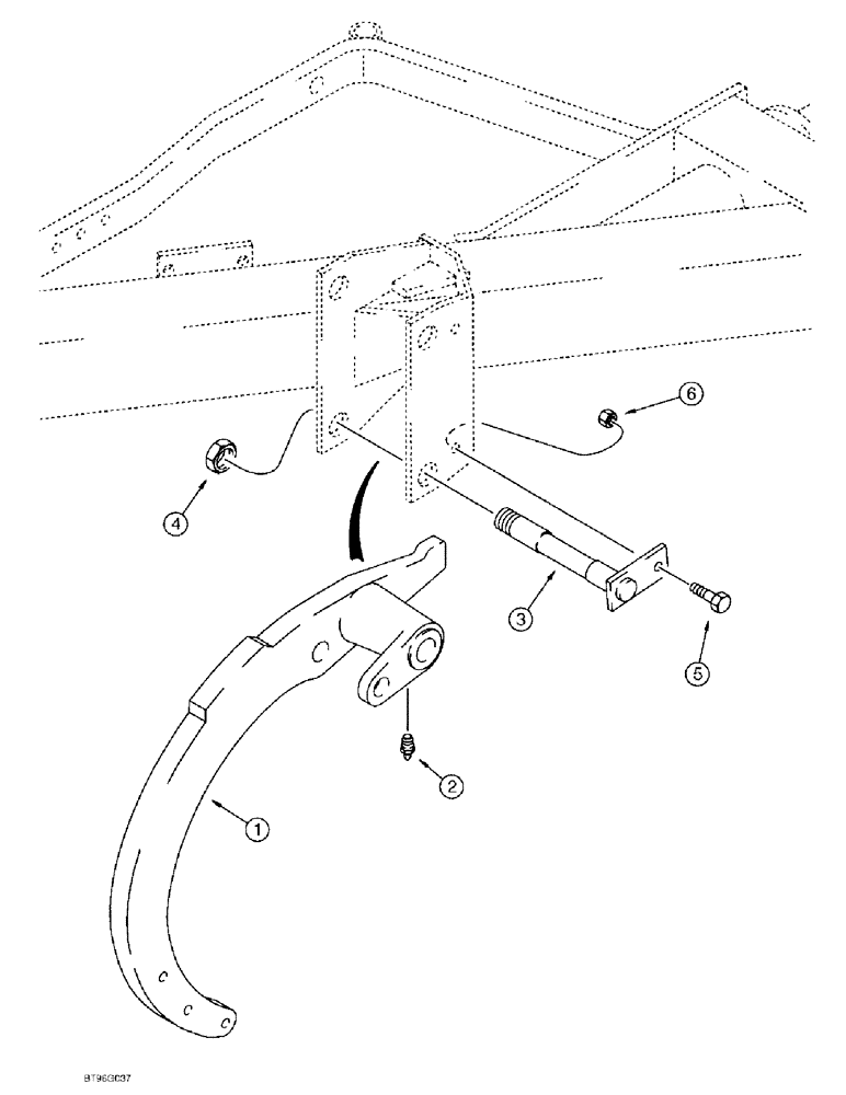 Схема запчастей Case IH 145 - (09-03) - AUTOMATIC TRIP BEAM (09) - CHASSIS/ATTACHMENTS