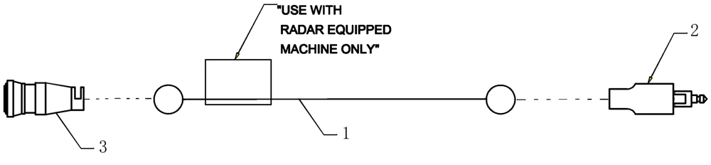 Схема запчастей Case IH 1200 - (A.50.A[41]) - ELECTRICAL - RADAR ADAPTER HARNESS 324847A2 A - Distribution Systems