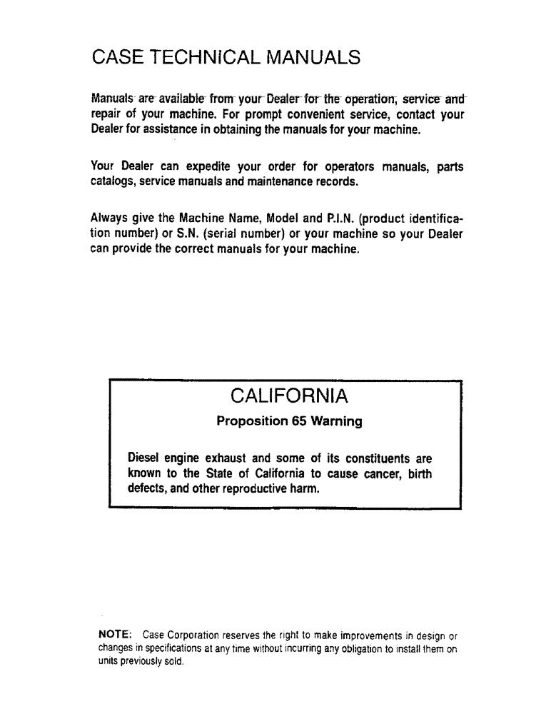 Схема запчастей Case IH 1002 - (59) - CASE TECHNICAL MANUALS 