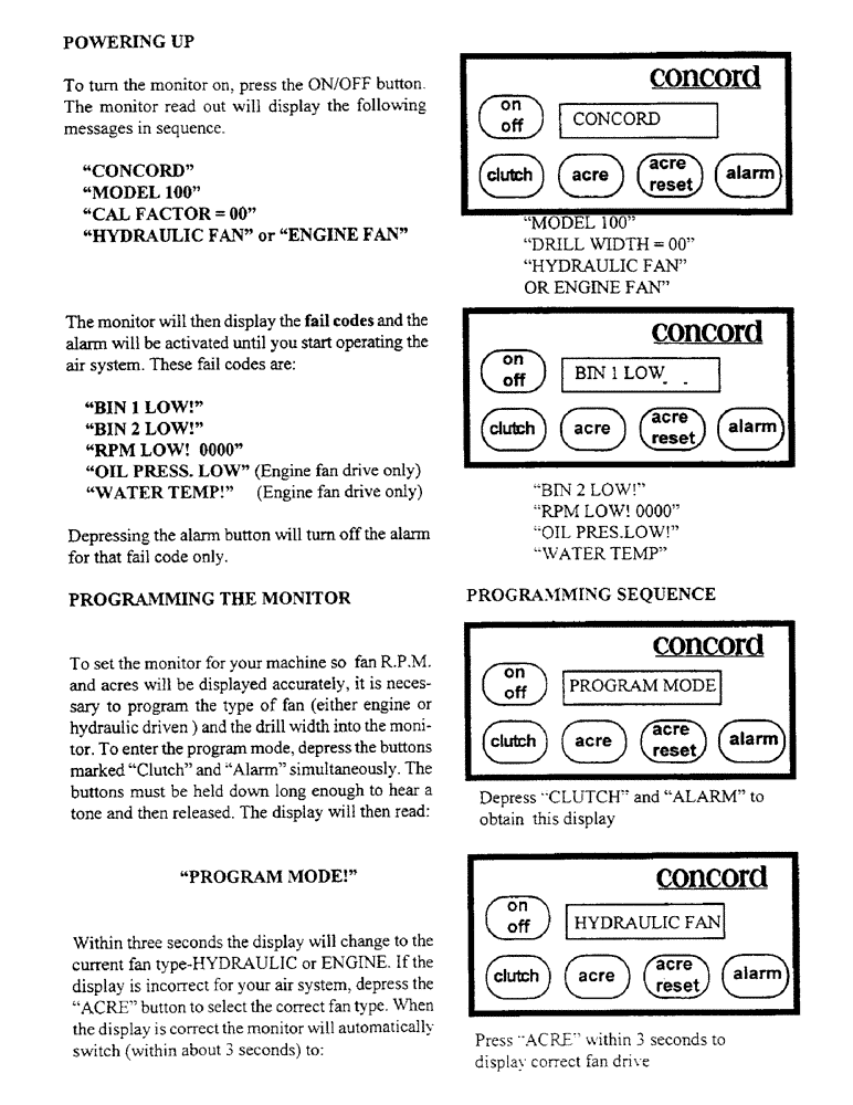 Схема запчастей Case IH 2400 - (C23) - MODEL 100 MONITOR SYSTEM, CONTINUED 