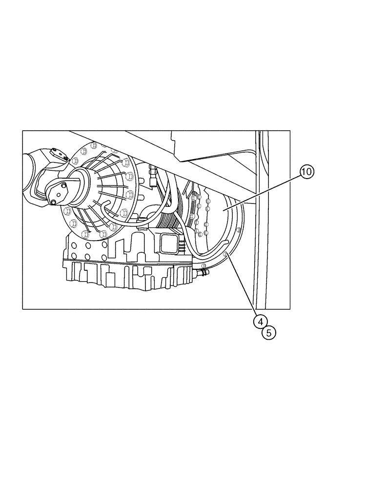 Схема запчастей Case IH 4375 - (03-002[01]) - TRANSMISSION MOUNTING (03) - TRANSMISSION