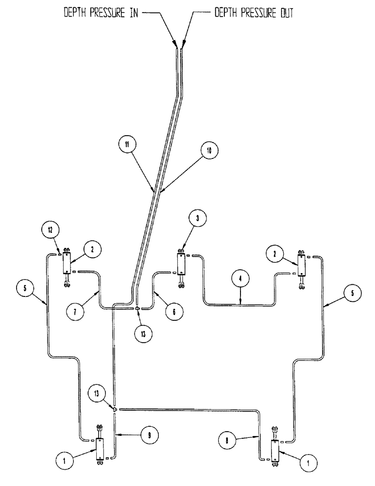 Схема запчастей Case IH CONCORD - (B76) - HYDRAULICS, DEPTH, 2012, DISCONTINUED 
