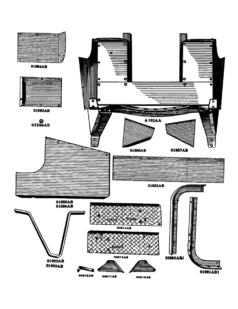 Схема запчастей Case IH D-SERIES - (136) - PLATFORM, D, DC, DH, DO, DV (09) - CHASSIS