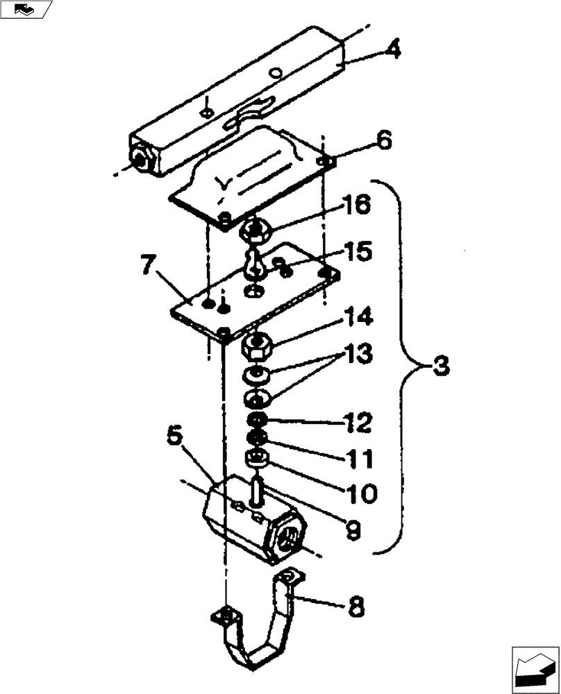 Схема запчастей Case IH 3100 - (35.100.04) - 1 1/4" GROMO III SHUT-OFF (35) - HYDRAULIC SYSTEMS