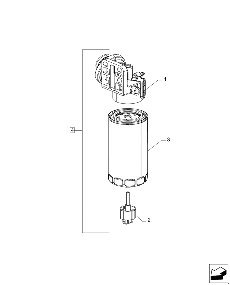 Схема запчастей Case IH A8800 - (10.206.AF[01]) - FUEL FILTER AND CONNECTIONS (10) - ENGINE