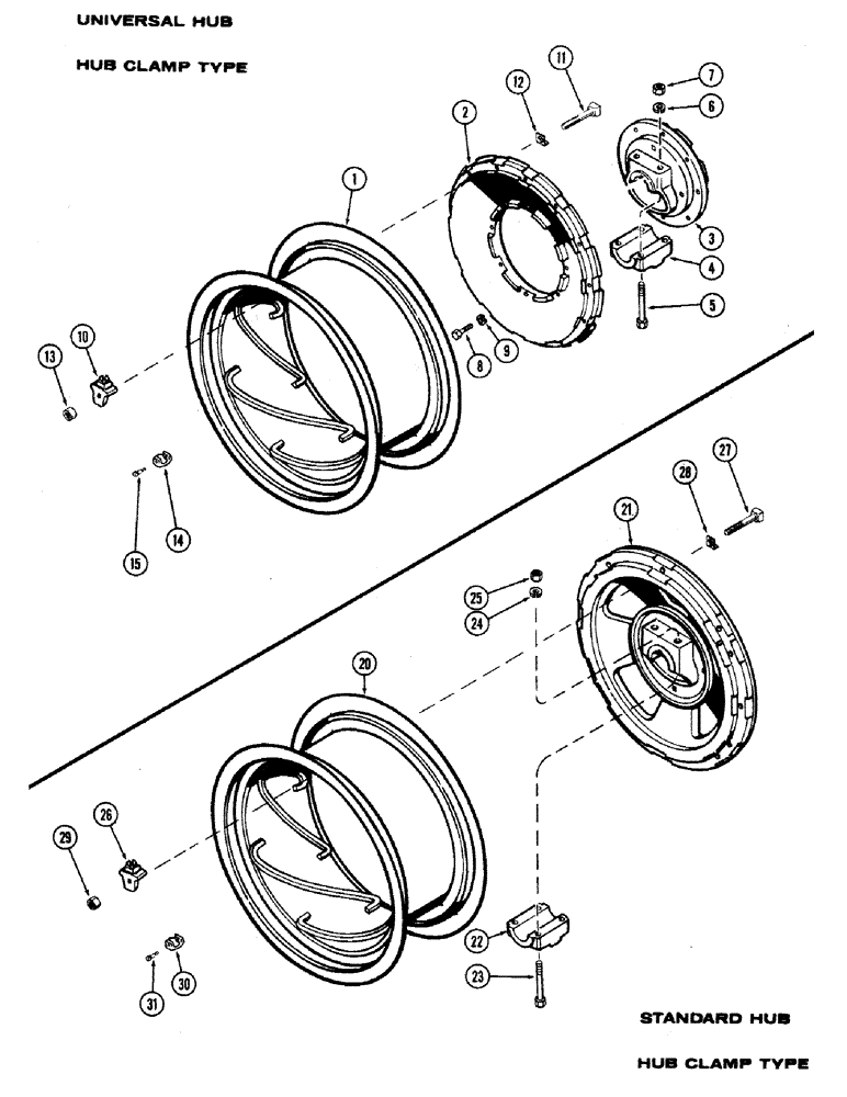 Схема запчастей Case IH 870 - (206) - REAR WHEELS W/38" RIMS, POWER ADJUSTABLE, (USED WITH 3-3/16" DIAMETER AXLE) (06) - POWER TRAIN