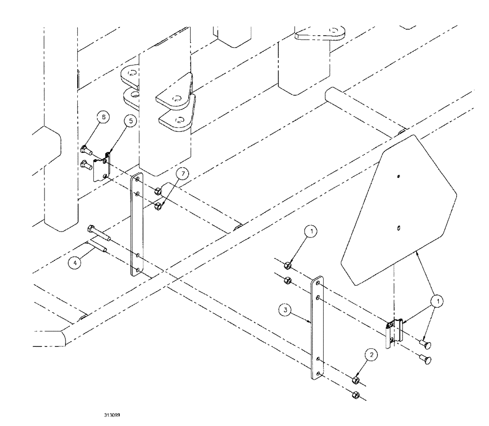Схема запчастей Case IH SPX3185 - (08-019) - BOOMS - SMV GROUP (09) - BOOMS