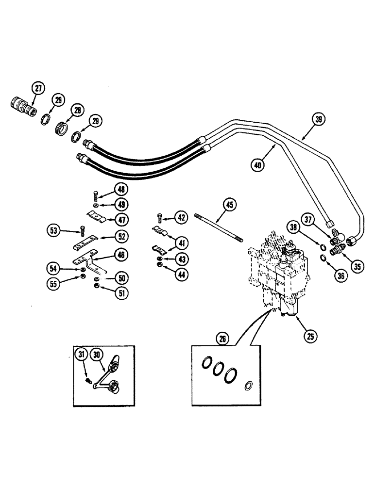 Схема запчастей Case IH 2290 - (8-406) - REMOTE HYDRAULICS, REMOTE ATTACHMENT, NUMBER 3 CIRCUIT (08) - HYDRAULICS