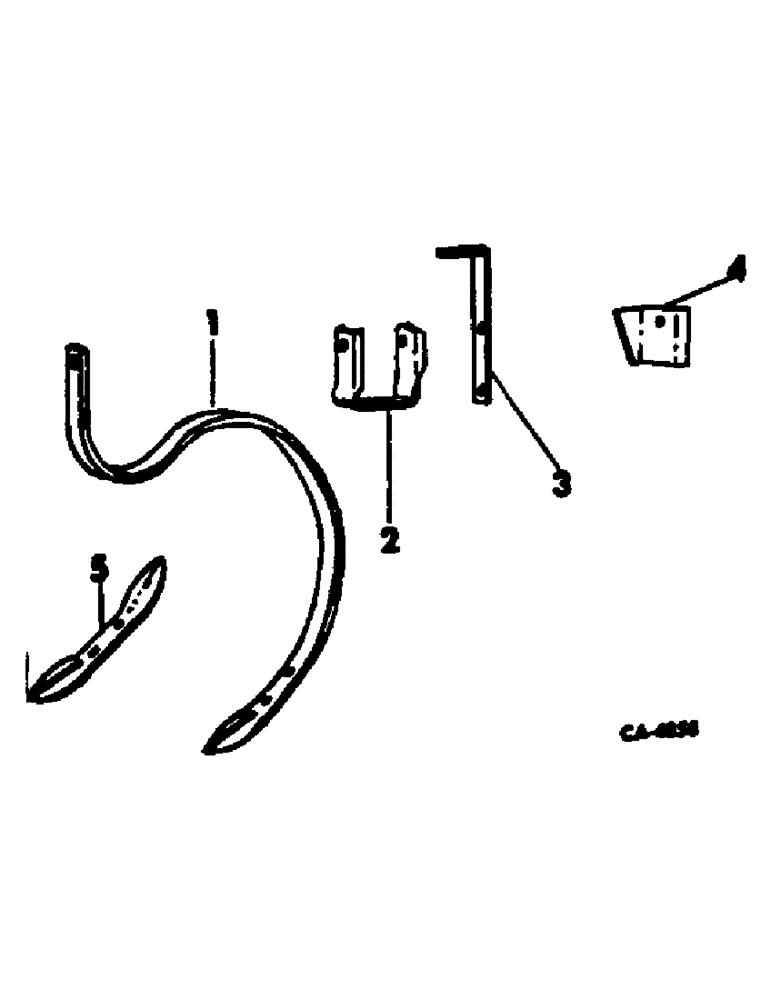 Схема запчастей Case IH 354 - (AS-08) - TEETH, CLAMPS AND GUARDS, 6 IN. SPACING 