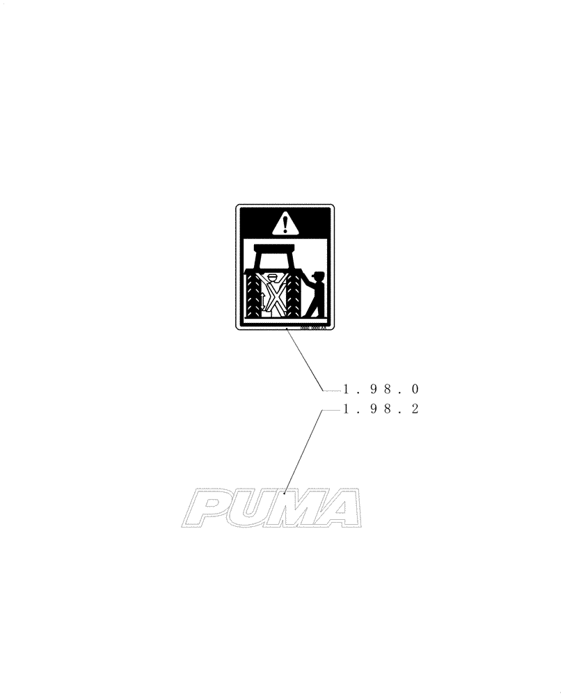 Схема запчастей Case IH PUMA 165 - (SEC. 13) - DECALS (00) - GENERAL